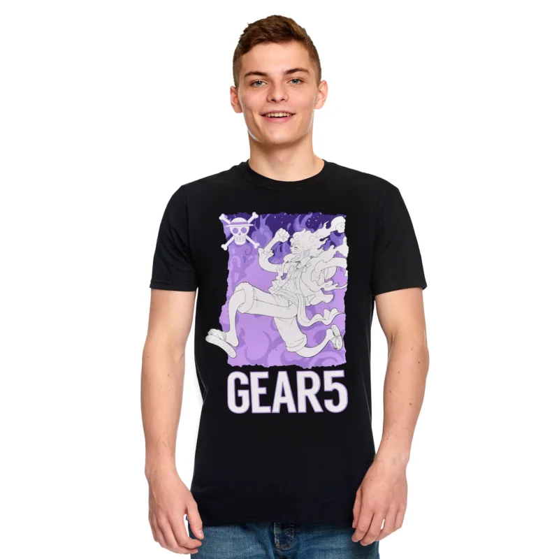 Produktbild One Piece: Gear 5 - Monkey D. Ruffy T-Shirt schwarz