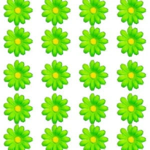 Set Van 20 Decoratieve Groene Bloemen van Widmann koop je bij Partywinkel