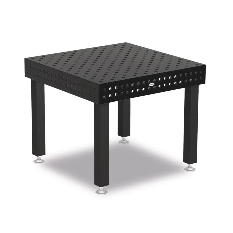 Produktansicht von Siegmund Schweißtisch 1000 x 1000 x 150 mm Professional Extreme 8.7 System 22 Plasmanitriert, Diagonalraster höhenverstellbar 550-900 mm