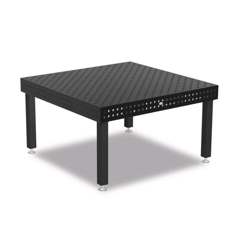 Produktansicht von Siegmund Schweißtisch 1500 x 1500 x 150 mm Professional Extreme 8.7 System 22 Plasmanitriert, Diagonalraster höhenverstellbar 550-900 mm