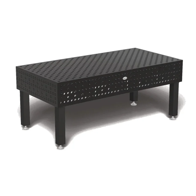 Produktansicht von Siegmund Schweißtisch 2000 x 1000 x 300 mm Professional Extreme 8.8 PLUS System 28 Plasmanitriert, Diagonalraster Höhe 550 mm mit Bodenverankerung