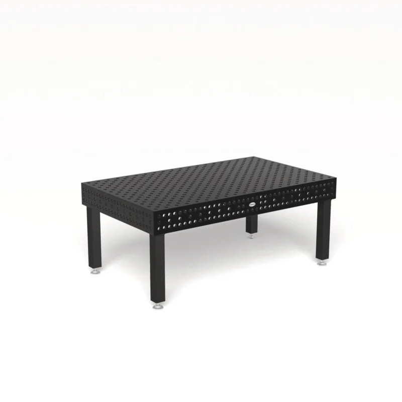 Produktansicht von Siegmund Schweißtisch 2000 x 1200 x 200 mm Professional Extreme 8.7 System 28 Plasmanitriert, Diagonalraster höhenverstellbar 450-750 mm