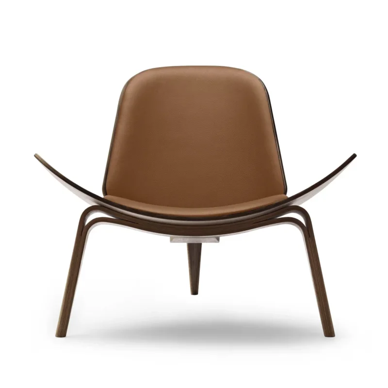 CH07 Shell Chair, Walnuss öl/Thor 307 von Hans J. Wegner