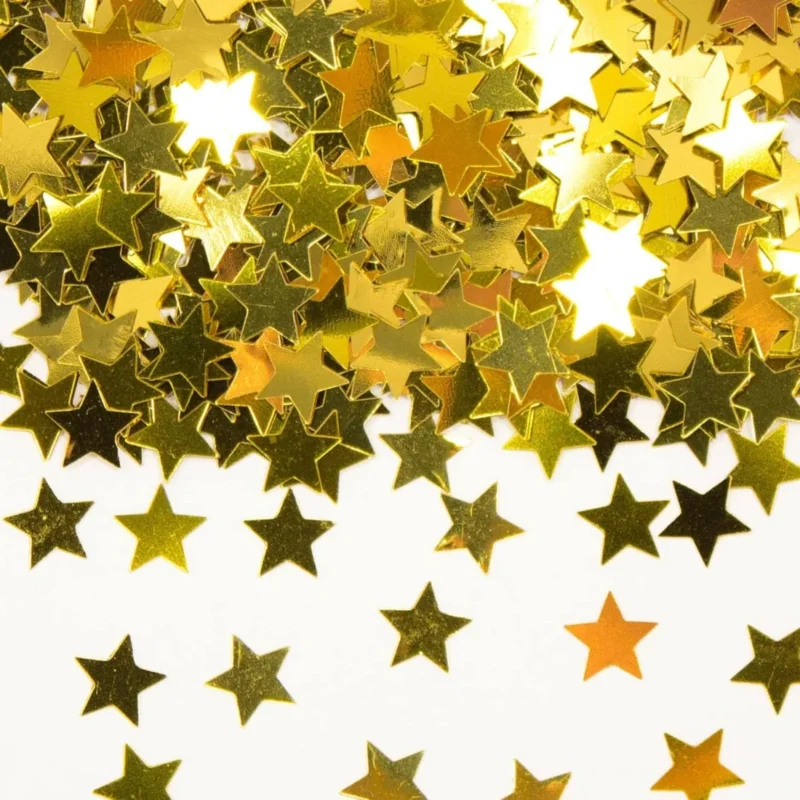 Tafeldecoratie / sierconfetti ster goud van Folat koop je bij Partywinkel