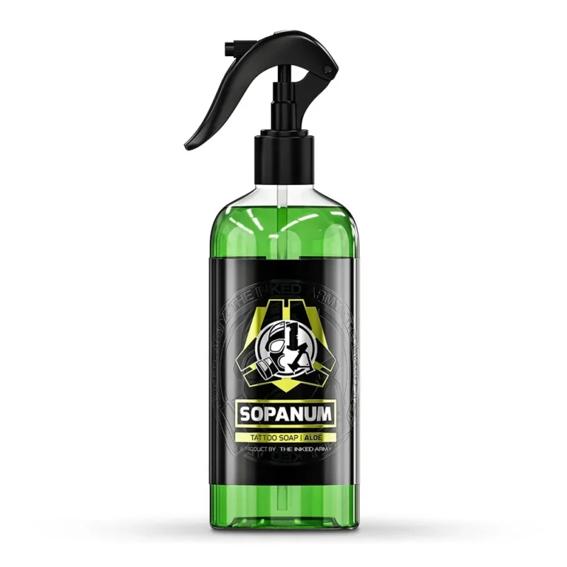 THE INKED ARMY Sopanum Aloe – Tattoo-Seife | Gebrauchsfertiges Spray 500 ml