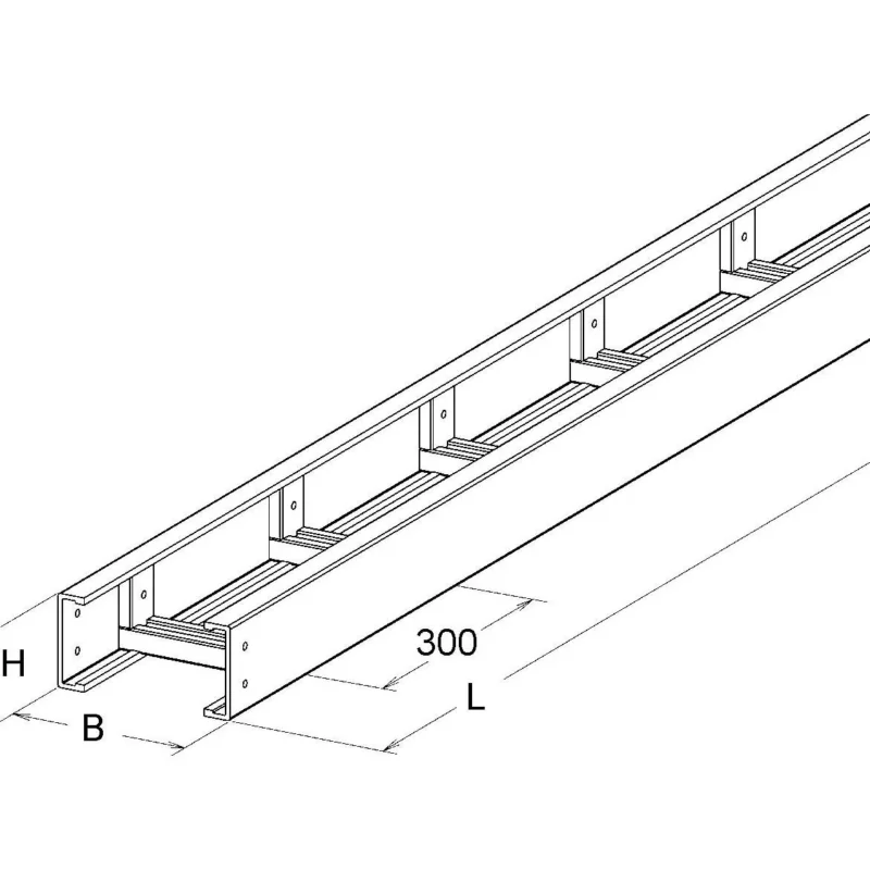 Niedax - Kabelleiter GFK-Kabelleiter ULL 100.700 100x700x6000mm − 6 Meter