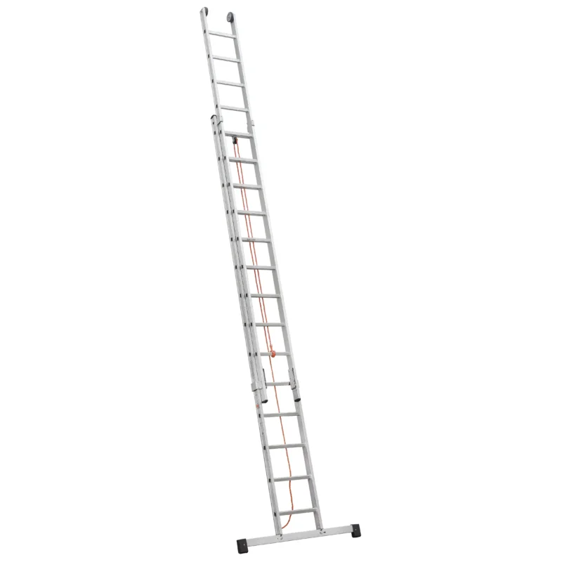 ILLER-LEITER - Sprossenleiter Sprossenschiebeleiter Ind. 6724 2-t. m.Seilzug 2x24