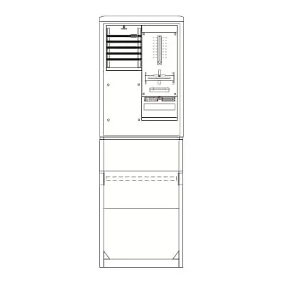 Striebel&John - Zähler-Komplettschrank Zähleranschlusssäule SZ2204E kpl. 1Z