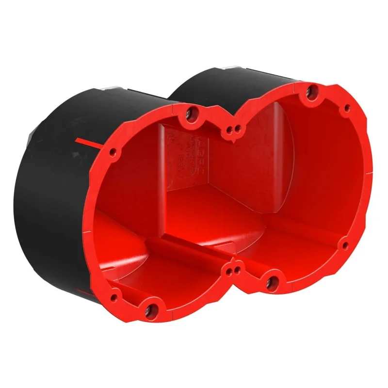 Kaiser - Dose, Gehäuse für Montage in der Wand/Decke Brandschutz Quickbox Maxi 9499-77.02 HWD90 2x1 D83mm − 5 Stück