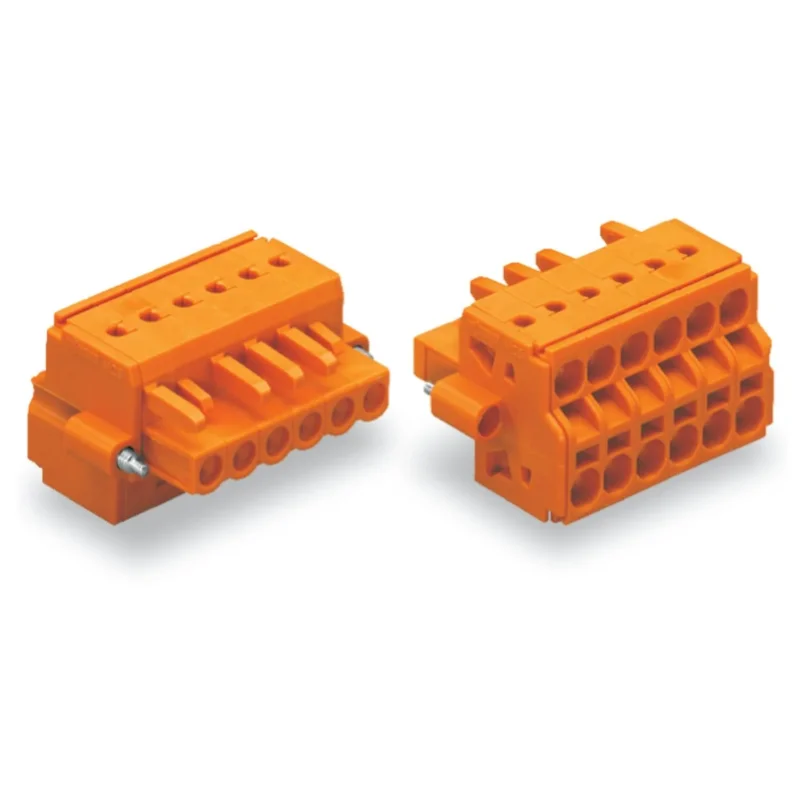 WAGO - Kabelsteckverbinder für Leiterplattensteckverbinder 2-Leiter-Federleiste 231-2309/107-000 CAGECLAMP,2,5mm²,or − 25 Stück