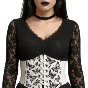 Wit Corset Dames Vlinders van Fiestas Guirca koop je bij Partywinkel